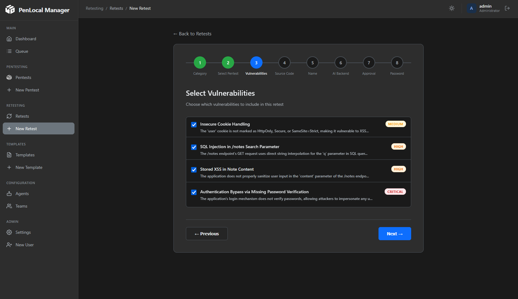 Select Vulnerabilities